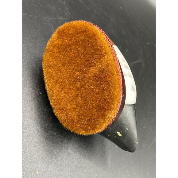 Vintage Mallard Duck Bisque Porcelain Wood Base Lint brush - Picture 14 of 15